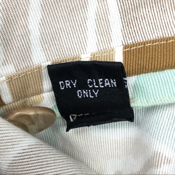 Vintage Linda Allard Ellen Tracy Blazer Button Up Tan Brown & Teal Women’s 14 - Picture 12 of 14